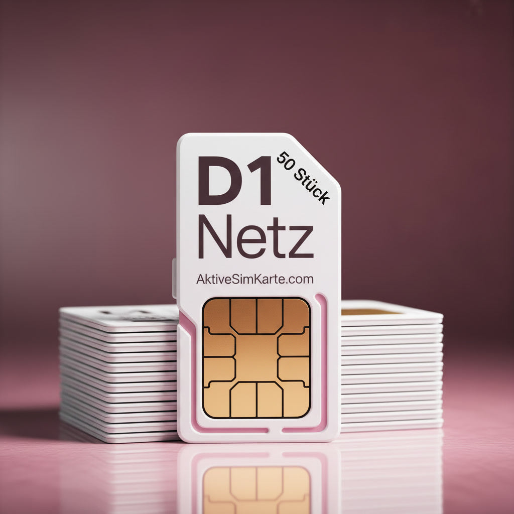 50 x Sofort Aktive D1 Prepaid SIM Karten