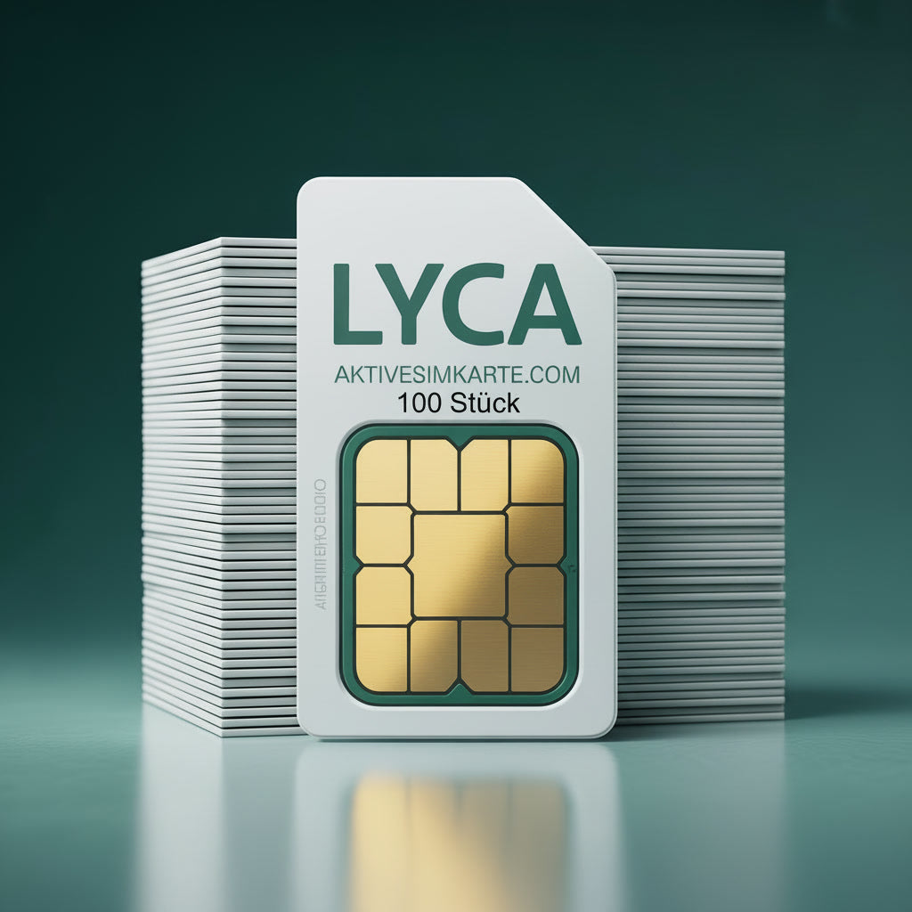 100 x Sofort Aktive Lyca Mobil SIM Karten