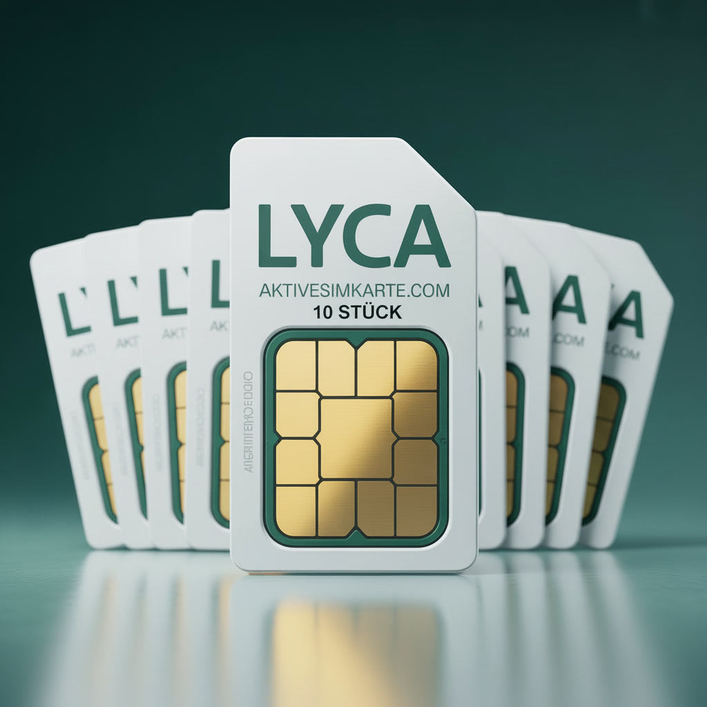 10 x Sofort Aktive Lyca Prepaid SIM Karten