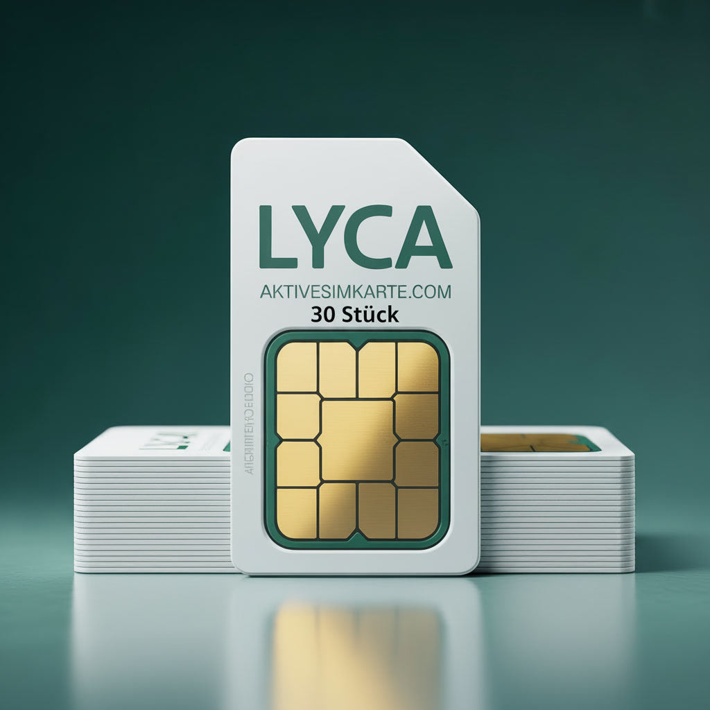 30 x Sofort Aktive Lyca Mobil Prepaid SIM Karten