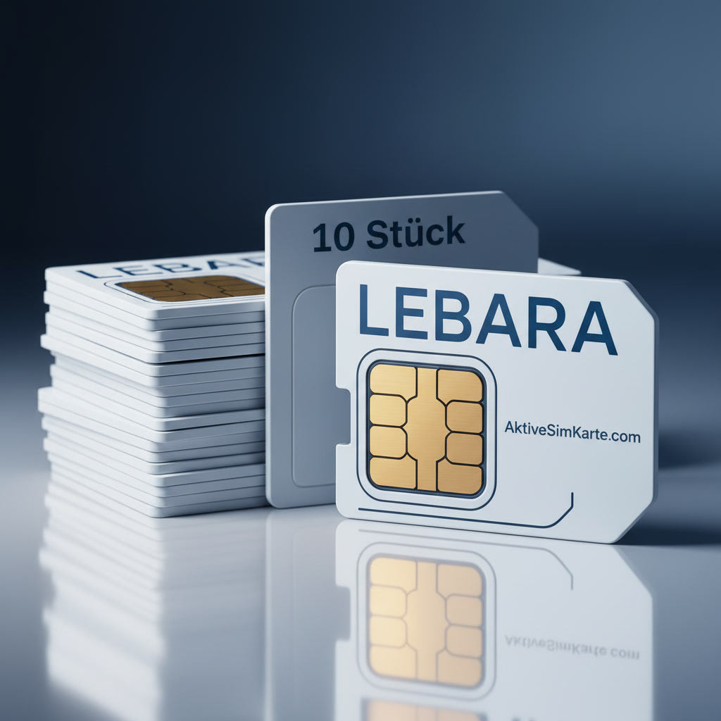 10 x Sofort Aktive Lebara Prepaid SIM Karten