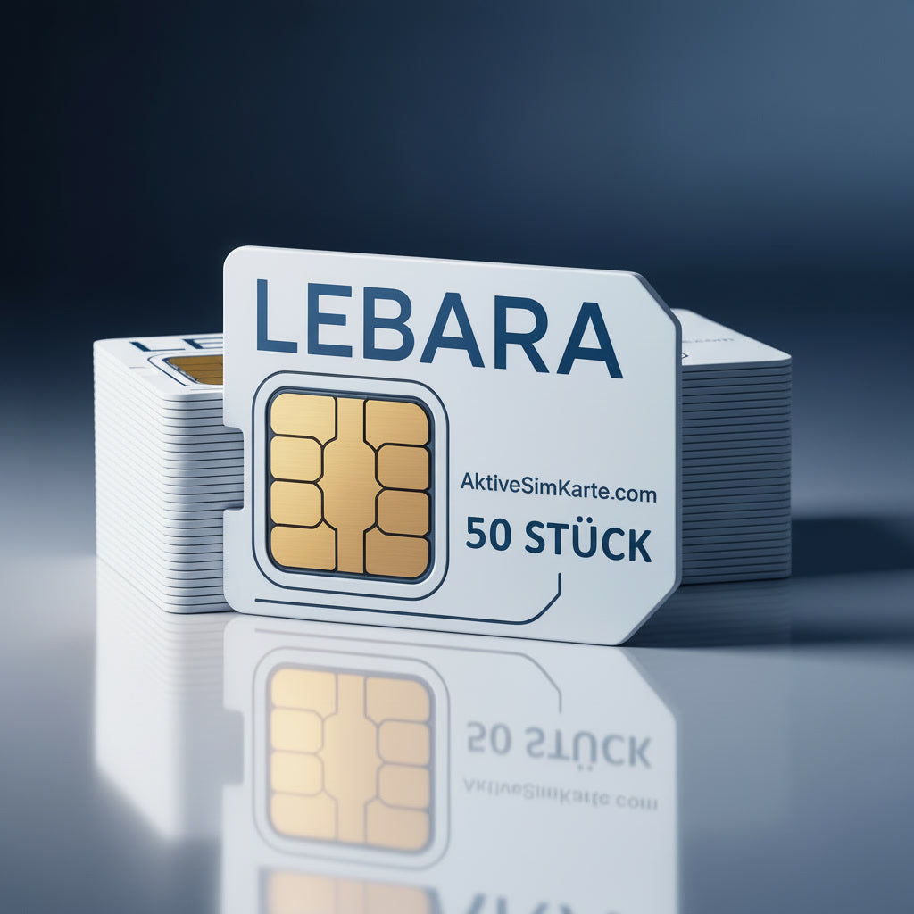 50 x Sofort Aktive Lebara SIM Karten