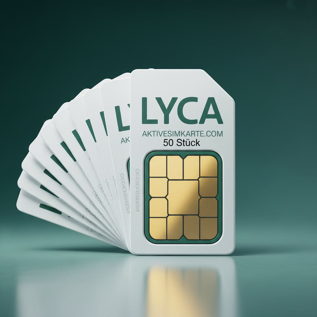 50 x Sofort Aktive Lyca Mobil SIM Karten