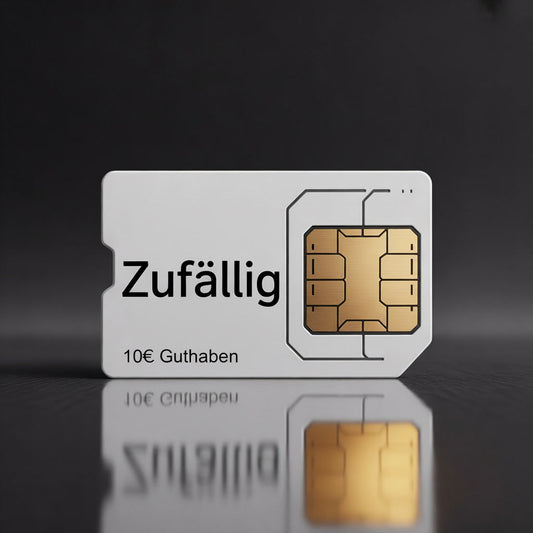 Aktive zufällige Prepaid SIM Karte inkl. 10€ Guthaben